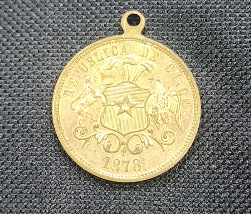Medalla Conmemorativa Centenario De Chile 1810-1910 (Usado)