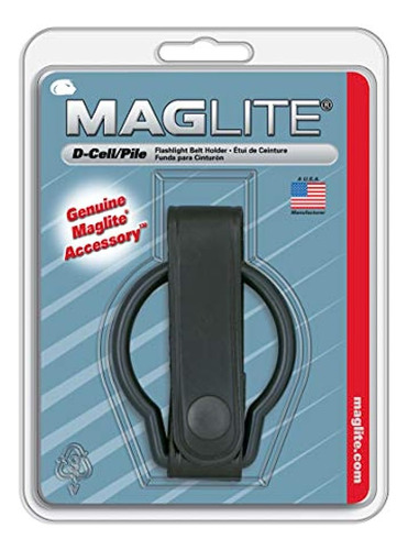 Cinturón De Cuero Negro Maglite Para Linterna D-cell