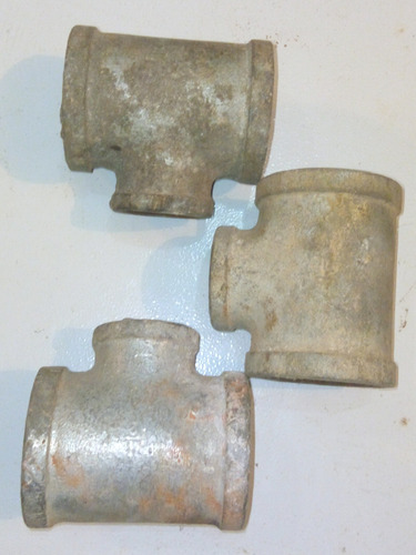 Tee Galvanizada Reforzada De 1 1/2 A 1 Pulgada
