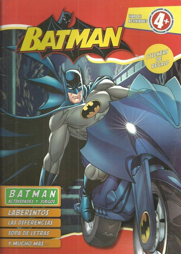 Batman libro de actividades, de Sin ., vol. Volumen Unico. Editorial M4 Editora, edición 1 en español, 2015
