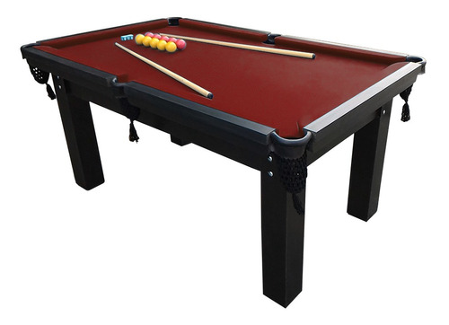 Mesa Sinuca Bilhar Snooker 1,84 X 1,14 M Com Acessórios