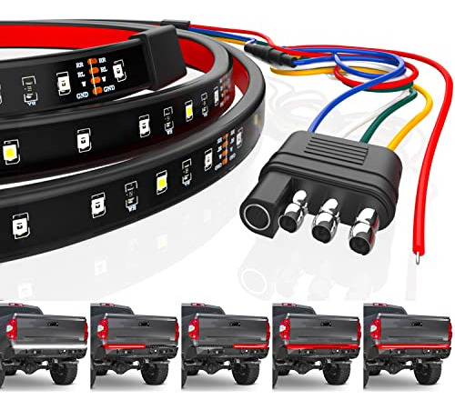 60 Single Row Led Tailgate Light Bar - 5 Functions: ...