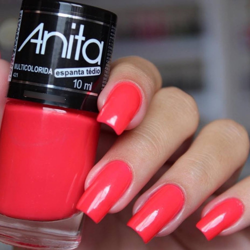 Esmalte Anita Coleção Espanta Tédio Neon Fosco Vegano 10ml Cor Multicolorida