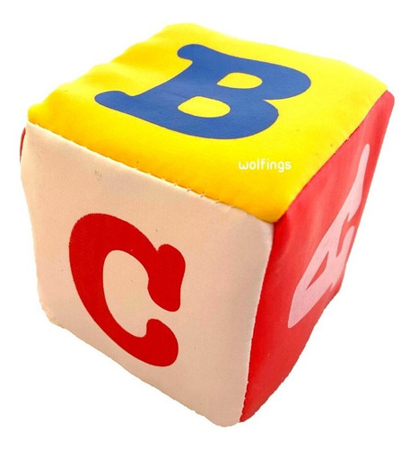 Imagen 7 de 10 de Pack X3 Pelota + 2 Cubos Soft Blandos Didacticos Sonajeros
