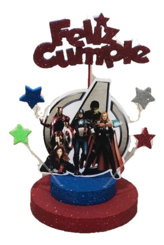 Adorno De Torta Avengers