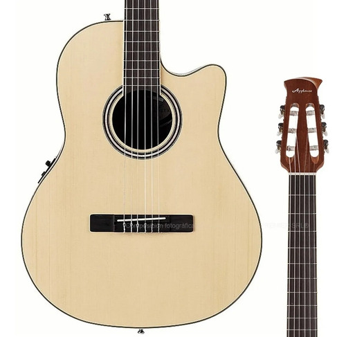 Guitarra Ovation Nylon Electroacustica Criolla Applause Plus Color Natural