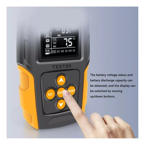 Analizador De Batería Lcd Digital 12v/24v