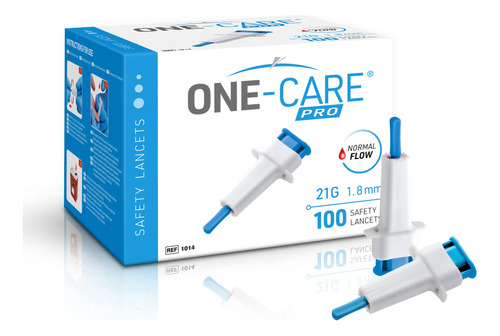 Medivena One-care Pro - Lancetas De Seguridad, Boton Superio