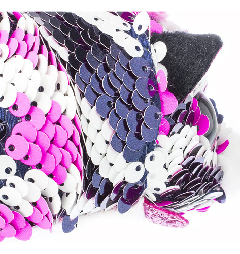Peluche Con Lentejuelas Ty Beanie Babies Zoey Pink Zebra