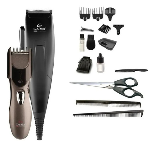 Combo Maquina Cortar Pelo + Trimmer Gama Gm562 29 Pzas Barba