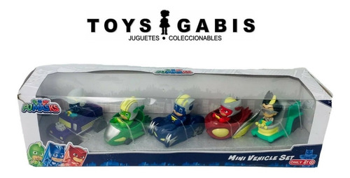 Pj Masks Set De 5 Mini Vehiculos Exclusivo