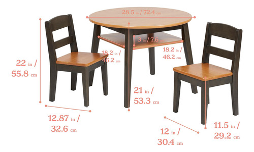 Ecr4kids Hideaway Juego De Mesa Y Silla Muebles Para Niños Color