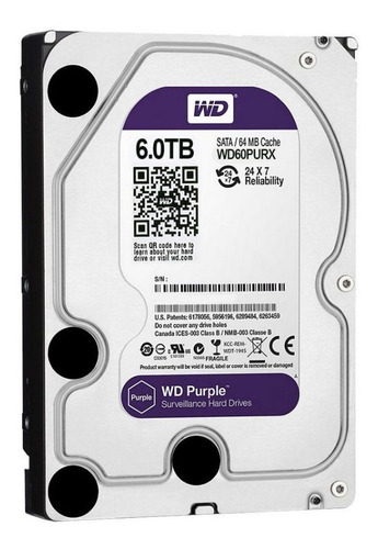 Disco Rigido 6 Tb - Disco Wd Purple Sistemas De Vigilancia