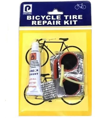 Parches Y Solución Kit Para Reparar Cámaras De Bicicleta