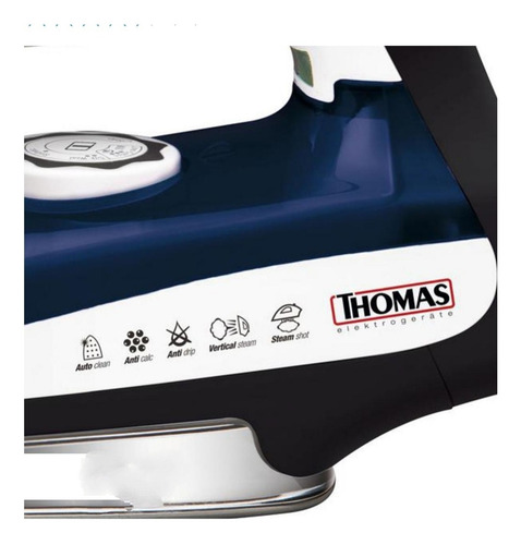 Imagen 4 de 5 de Plancha A Vapor 2200 W Blanco/azul Md3507017