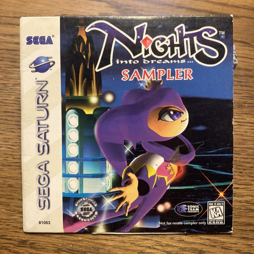 Nights Into Dreams Sampler Juego Original Sega Saturn