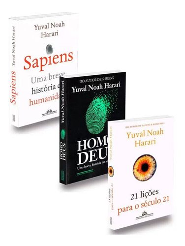 Livro Paleontologia Homo Sapiens Kit Autor Yuval Noah Harari