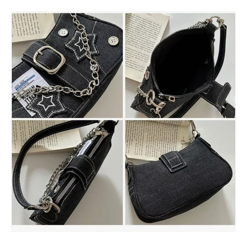 Bolso De Mano Sqeeqe Con Patrón De Estrellas Para Mujer