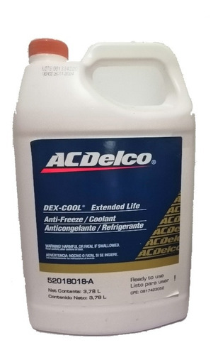 Refrigerante Ac Delco Original 3,78 L