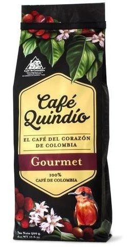 Habas De Café Quindio Gourmet Enteros 1lb, 500 Gr 17,6 Oz Be