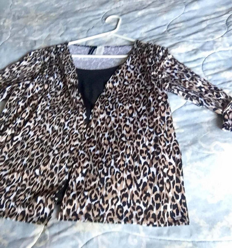 Blusa En Animal Print Hermosa !!tremendo Precio!!!