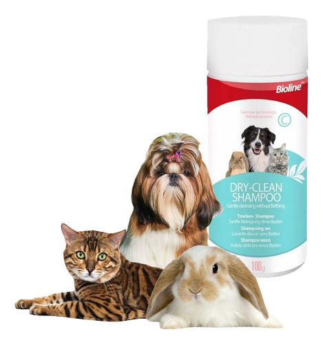 Shampoo Seco Gatos Shampoo  Hamster Mascotas Cachorros Perro