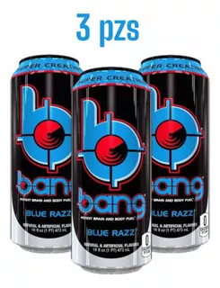 Bang 3 Latas 473ml Bebida Energética Creatina, Coq10, Aminos