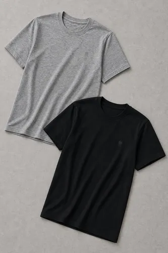 Kit 2 Camisetas Over Masculina Polo Wear Preto-mescla - R$ 99,99