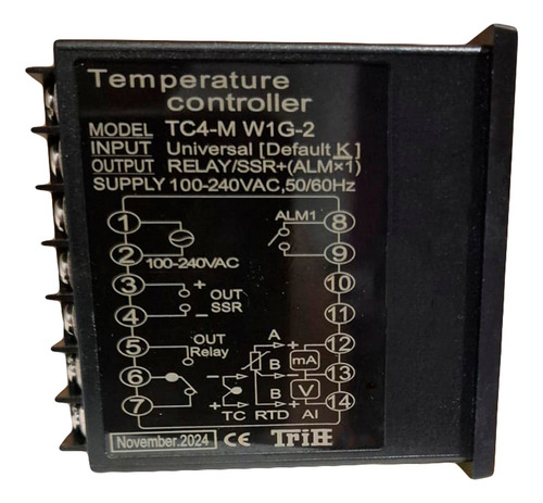 Controlador Temperatura Pirómetro, Salida Ssr/relay/alarma