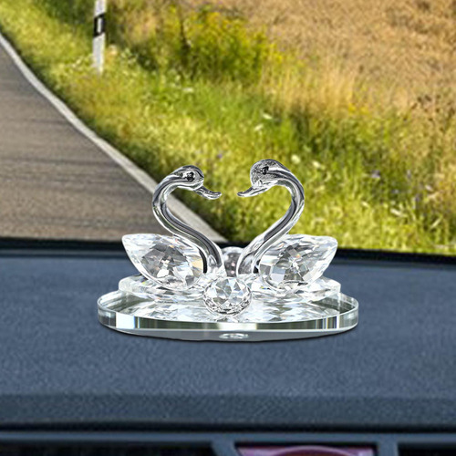 Estatua De Cisne De Cristal Artificial, Difusor, Blanco