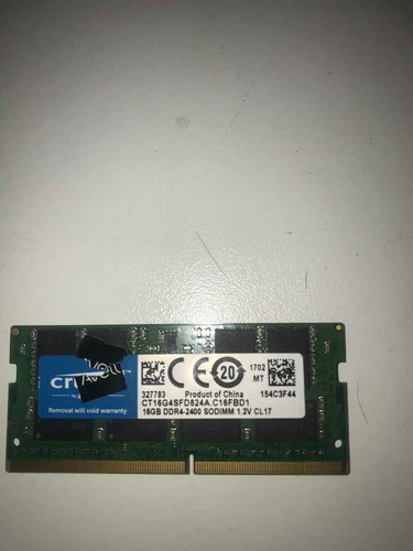 Memoria 16gb Ddr4-2400 Avell G1556 Iron Original
