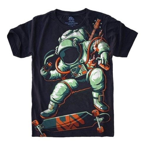 Camiseta Plus Size Astronauta - Esqueitista