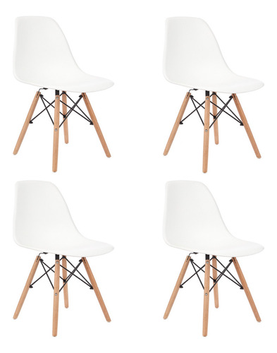 Sillas Eames Sillas Living Set X 4 - Tu Idea