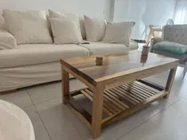 Comprar Mesa Ratona En Madera Maciza  Guayubira + Tapa Guayubira 2  