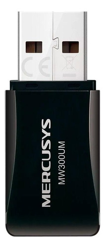 Mini Adaptador USB Inalámbrico N300Mbps MW300um Mercusys