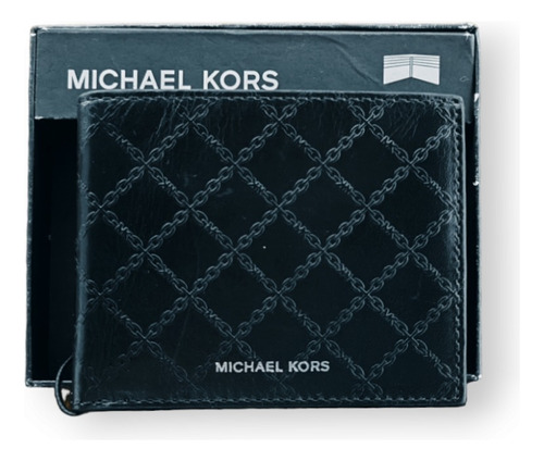 Billetera Michael Kors Hombre Andy Slim Negra