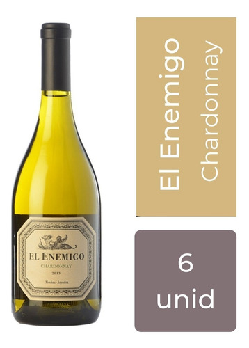 Vino El Enemigo Chardonnay 750 Ml Caja X 6 Unids Mp Drinks