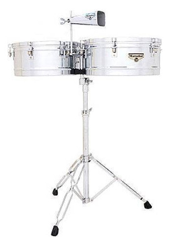 Timbales Matador 14 /15  Cromado C/atril P/cencerro M257