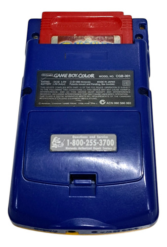 Consola Nintendo Game Boy Color Modelo Pokemon Sin Sonido Amarillo (Usado)