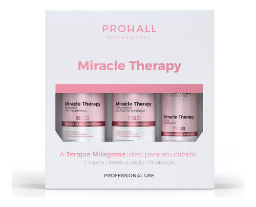 Miracle Therapy Prohall - Terapia Capilar Kit Completo