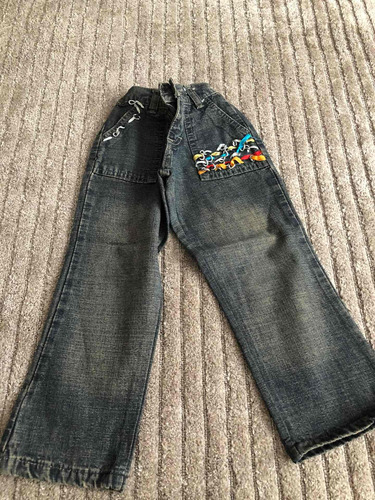 Conjunto Jeans Preto De Calça E Jaqueta Tamanho 4 (Usado)