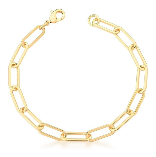 Pulseira Banhada Ouro 18k Semi Joia Caixa Veludo Presente