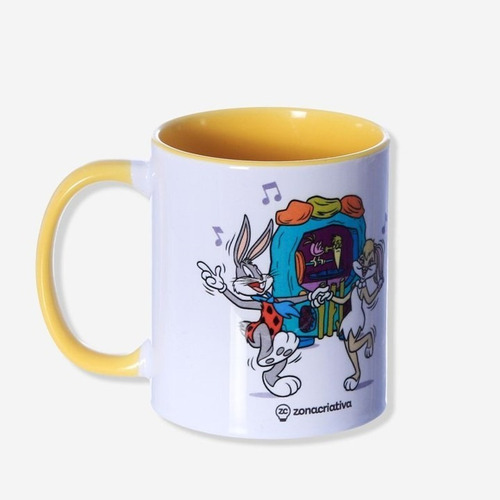 Caneca Warner Bross 100 Anos Looney Tunes Perna Longa E Lola