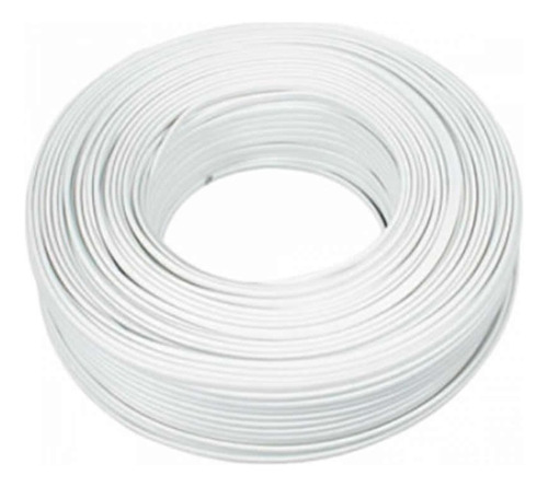 Cable Gemelo Blanco 2 X 0.75 Mm  Rollo De 100 Metros Mf Shop