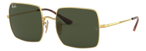 Gafas De Sol Ray-ban Square 1971 Classic Verde Cristales 3n Color del armazón Dorado Diseño Protección UV