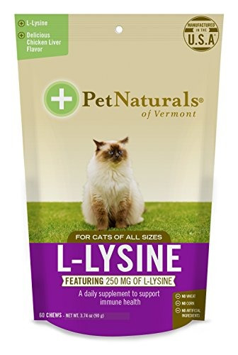 Pet Naturals Llysine Chews Para Gatos Suplemento De Soporte