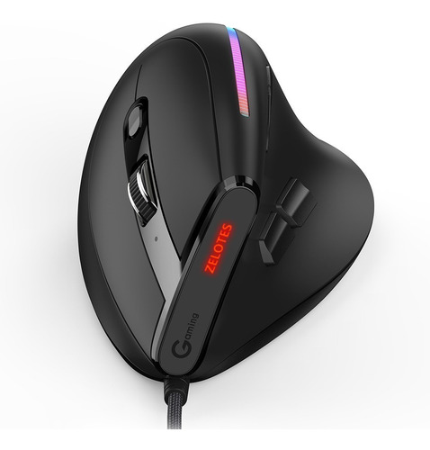 Ratón Óptico Para Juegos Zelotes T-50 Rgb, 12800 Dpi