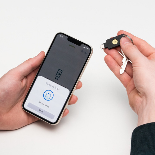 Yubikey C Nfc Usb Llave Seguridad Clave Protección Fido2 U2f