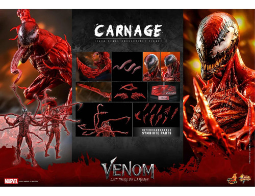 Imagen 2 de 3 de Hot Toys Carnage Venom Regular Version Nuevo Fpx 1/6
