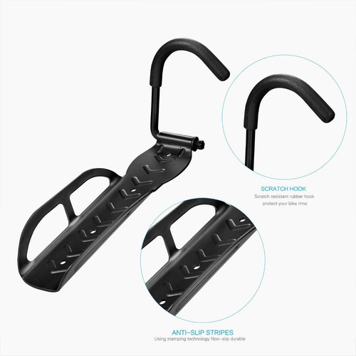 Imagen 2 de 7 de Soporte Para Bicicleta De Pared Colgar Enganchar Bici